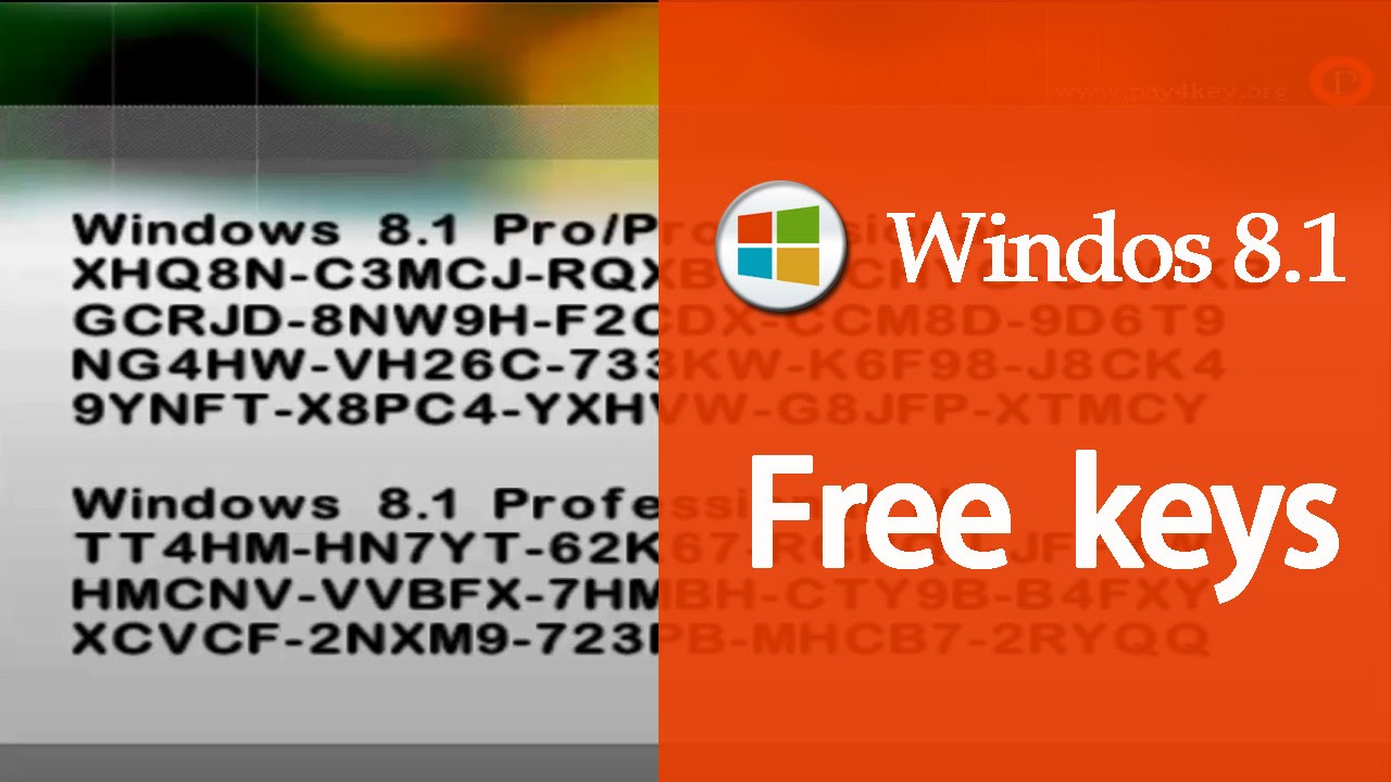 Free Download Windows 8.1 Pro Product Key Generator
